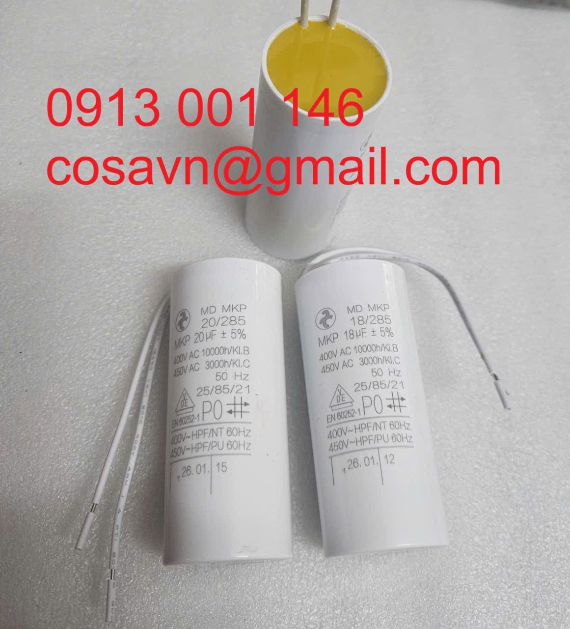 Tụ khởi động động cơ MD MKP 20/285 MKP 20/285